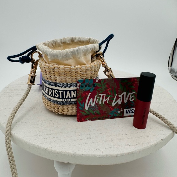 DIOR BEAUTY Raffia micro bag-with box + strap - Picture 3 of 5